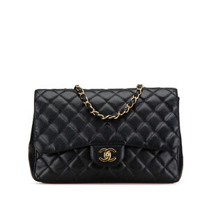 Pre-Loved Chanel Jumbo Classic Caviar Single Flap